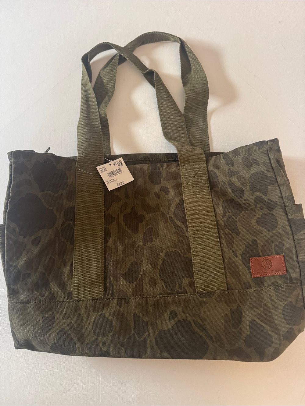 Camo Tote Bag Canvas American Eagle